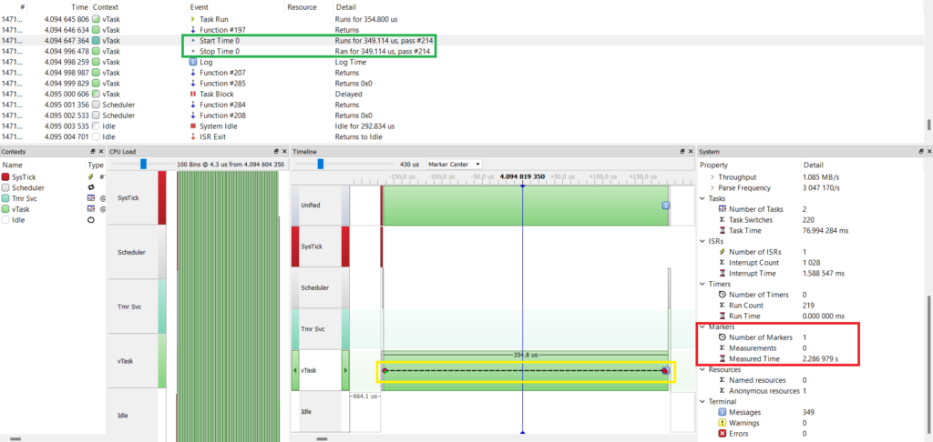 Tool for Measuring with SEGGER SystemView