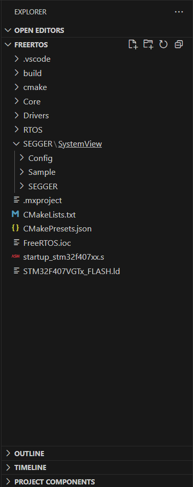 SEGGER SystemView files folder